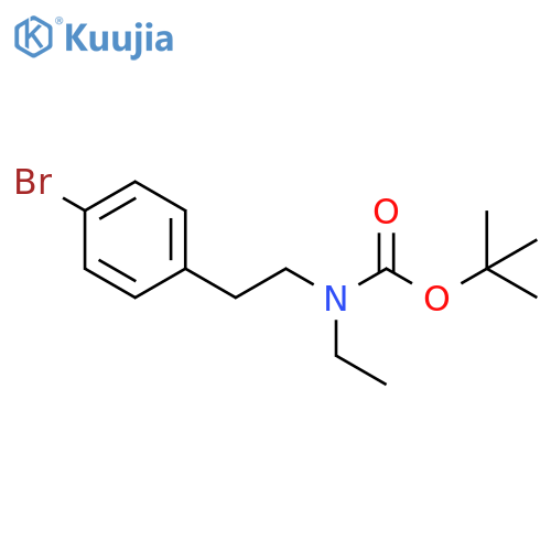 Carbamic acid, N-[2-(4-bromophenyl)ethyl]-N-ethyl-, 1,1-dimethylethyl ester structure