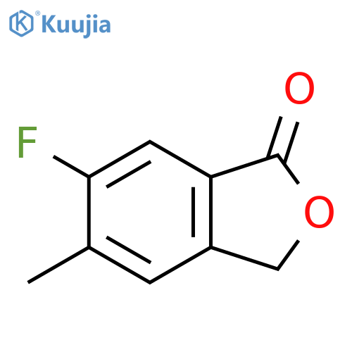 6-Fluoro-5-methyl-1,3-dihydro-2-benzofuran-1-one structure