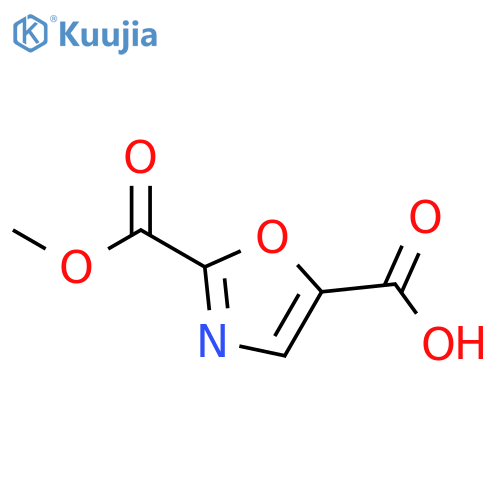 2,5-Oxazoledicarboxylic acid, 2-methyl ester structure