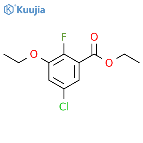 Ethyl 5-chloro-3-ethoxy-2-fluorobenzoate structure