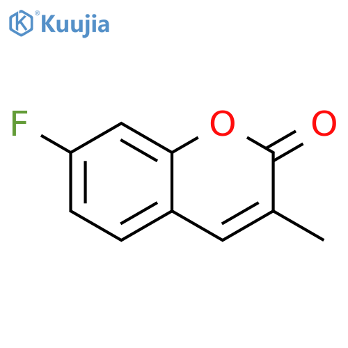 2H-1-Benzopyran-2-one, 7-fluoro-3-methyl- structure
