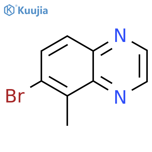6-Bromo-5-methylquinoxaline structure