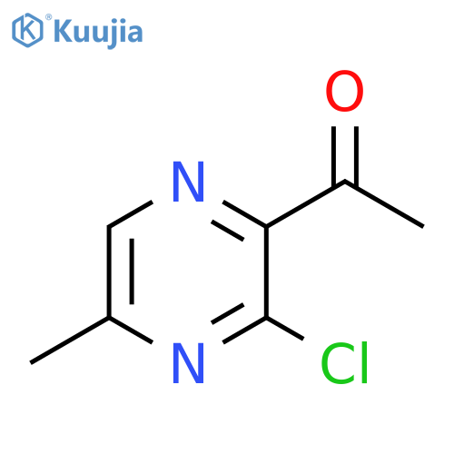 Ethanone, 1-(3-chloro-5-methyl-2-pyrazinyl)- structure