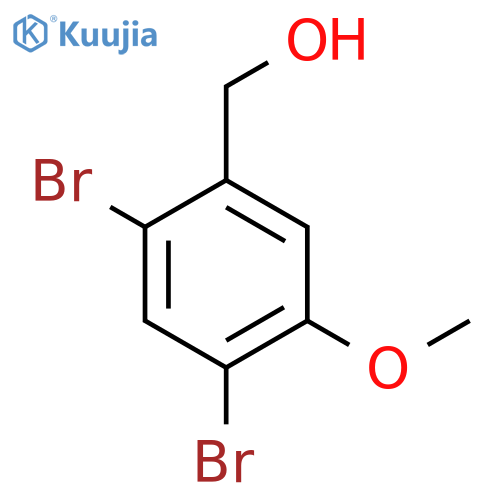 (2,4-Dibromo-5-methoxyphenyl)methanol structure