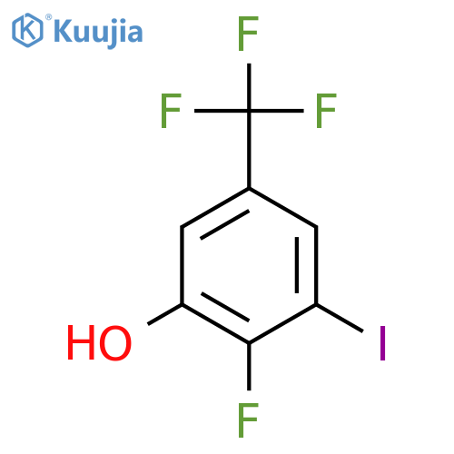 2-Fluoro-3-iodo-5-(trifluoromethyl)phenol structure