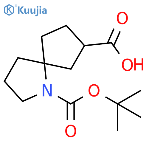 1-(tert-butoxy)carbonyl-1-azaspiro4.4nonane-7-carboxylic acid structure