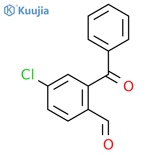 Benzaldehyde, 2-benzoyl-4-chloro- structure
