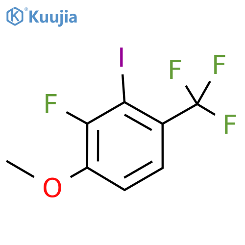 Benzene, 2-​fluoro-​3-​iodo-​1-​methoxy-​4-​(trifluoromethyl)​- structure
