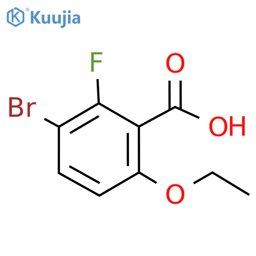 Benzoic acid, 3-bromo-6-ethoxy-2-fluoro- structure