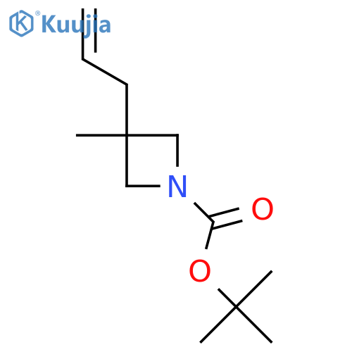 Tert-butyl 3-methyl-3-(prop-2-en-1-yl)azetidine-1-carboxylate structure