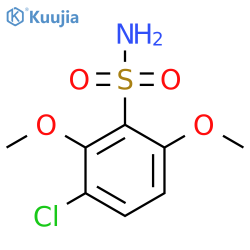 3-Chloro-2,6-dimethoxybenzene-1-sulfonamide structure