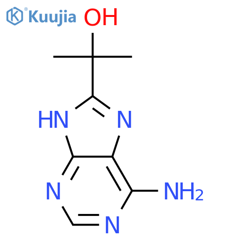 6-amino-α,α-dimethyl-9H-Purine-8-methanol structure