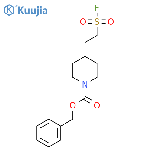 Benzyl 4-[2-(fluorosulfonyl)ethyl]piperidine-1-carboxylate structure