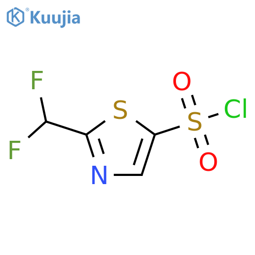 5-Thiazolesulfonyl chloride, 2-(difluoromethyl)- structure
