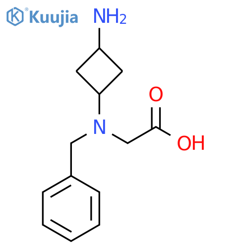 2-{Benzyl[(1s,3s)-3-aminocyclobutyl]amino}acetic acid structure