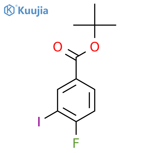Tert-butyl 4-fluoro-3-iodobenzoate structure