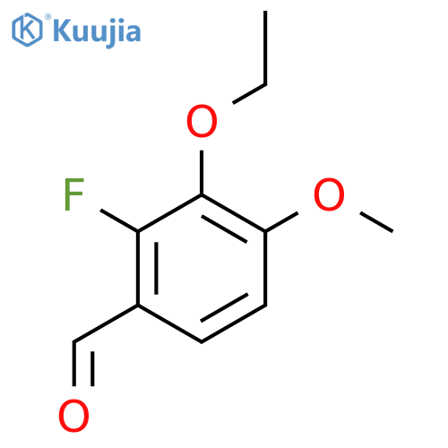 3-Ethoxy-2-fluoro-4-methoxybenzaldehyde structure