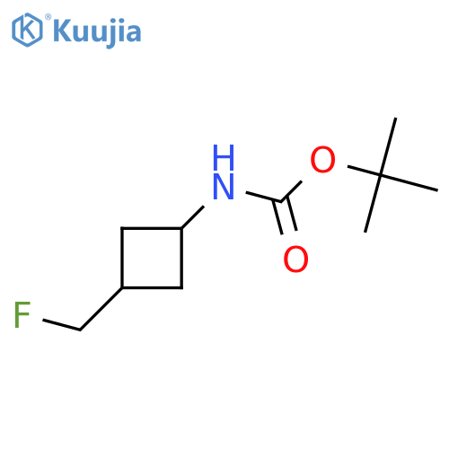 tert-butyl N-[3-(fluoromethyl)cyclobutyl]carbamate structure