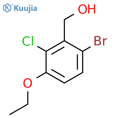 (6-Bromo-2-chloro-3-ethoxy-phenyl)methanol structure