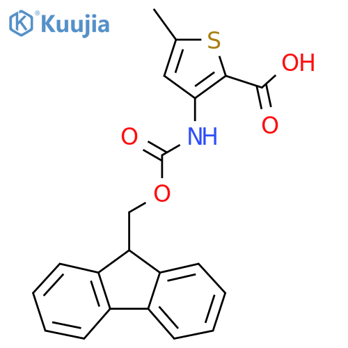 3-({[(9H-fluoren-9-yl)methoxy]carbonyl}amino)-5-methylthiophene-2-carboxylic acid structure
