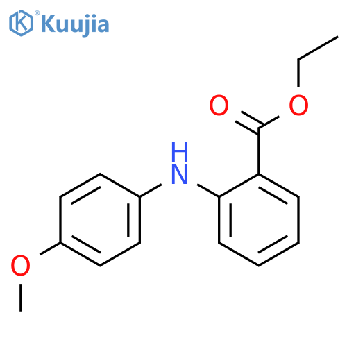 Ethyl 2-(4-methoxyanilino)benzoate structure