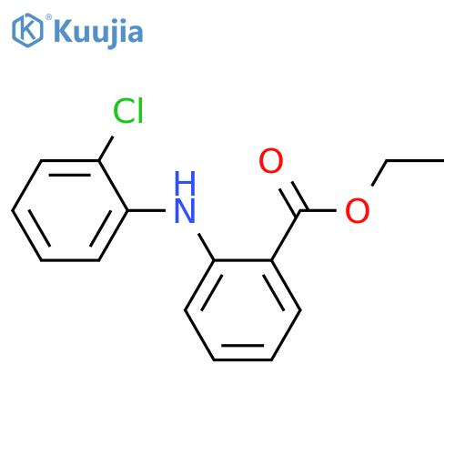 Benzoic acid, 2-[(2-chlorophenyl)amino]-, ethyl ester structure