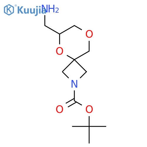 tert-butyl 6-(aminomethyl)-5,8-dioxa-2-azaspiro3.5nonane-2-carboxylate structure