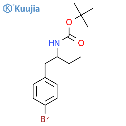 tert-butyl N-1-(4-bromophenyl)butan-2-ylcarbamate structure