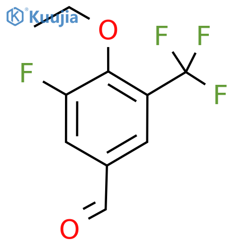 Benzaldehyde, 4-ethoxy-3-fluoro-5-(trifluoromethyl)- structure