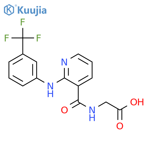 Glycine,N-[[2-[[3-(trifluoromethyl)phenyl]amino]-3-pyridinyl]carbonyl]- structure