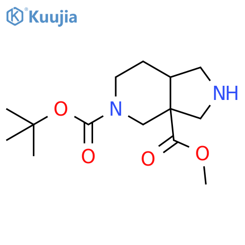 5-tert-butyl 3a-methyl octahydro-1H-pyrrolo3,4-cpyridine-3a,5-dicarboxylate structure