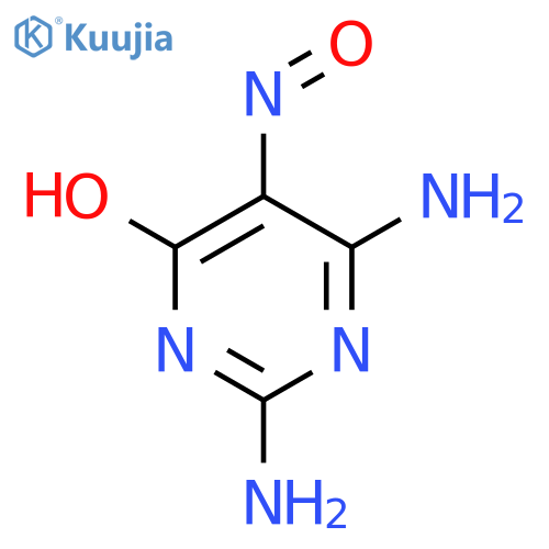 2,6-Diamino-4-hydroxy-5-nitrosopyrimidine structure