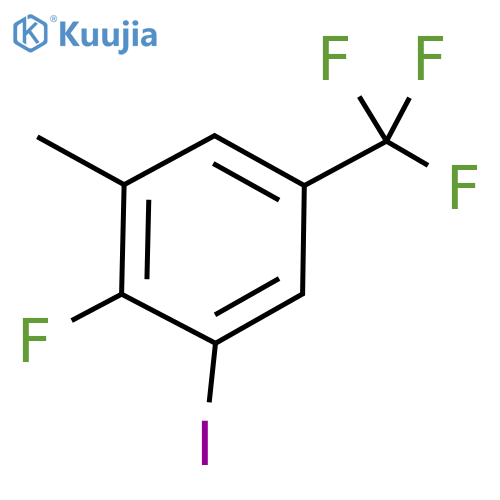 Benzene, 2-fluoro-1-iodo-3-methyl-5-(trifluoromethyl)- structure