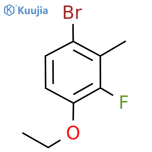 1-Bromo-4-ethoxy-3-fluoro-2-methylbenzene structure