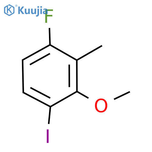 Benzene, 1-fluoro-4-iodo-3-methoxy-2-methyl- structure