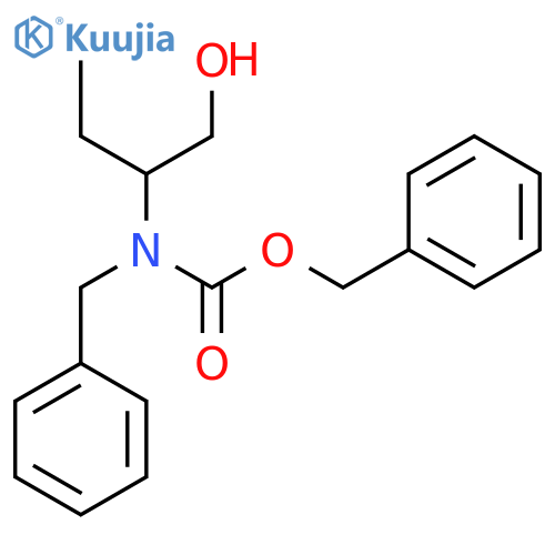 benzyl N-benzyl-N-(1-hydroxybutan-2-yl)carbamate structure