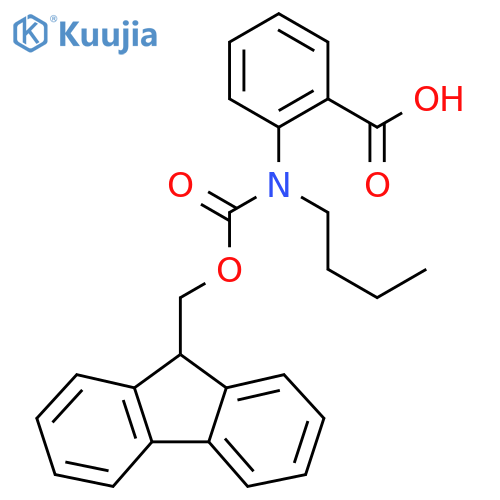 2-butyl({(9H-fluoren-9-yl)methoxycarbonyl})aminobenzoic acid structure
