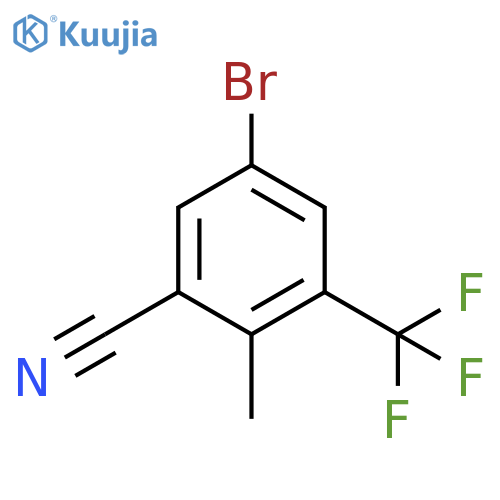 5-Bromo-2-methyl-3-
(trifluoromethyl)benzonitrile structure