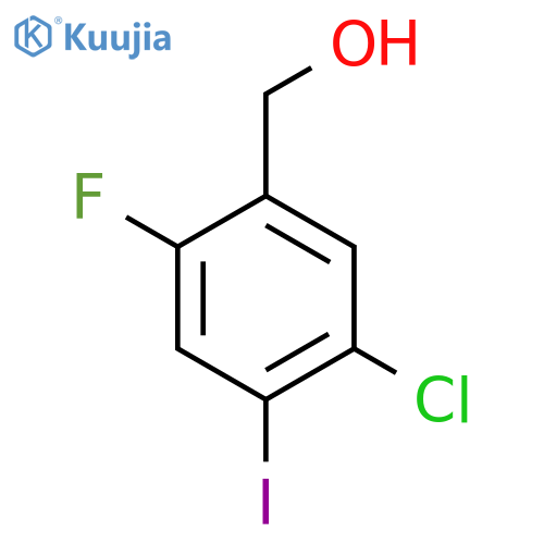 (5-Chloro-2-fluoro-4-iodophenyl)methanol structure