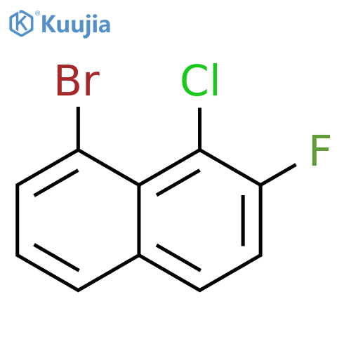 Naphthalene, 8-bromo-1-chloro-2-fluoro- structure