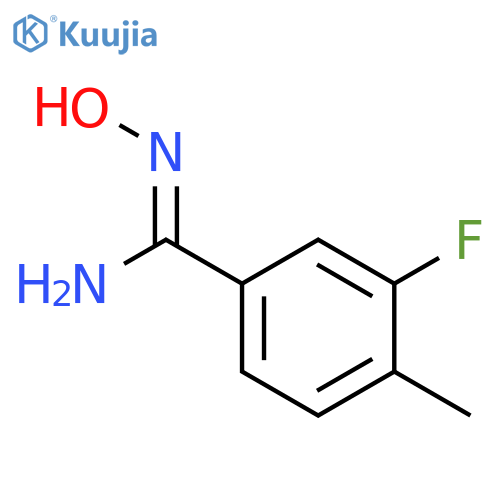 (Z)-3-Fluoro-N'-hydroxy-4-methylbenzimidamide structure