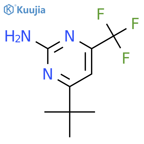 4-(tert-Butyl)-6-(trifluoromethyl)pyrimidin-2-amine structure