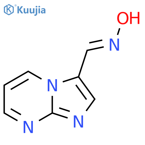 (E)-N-{imidazo1,2-apyrimidin-3-ylmethylidene}hydroxylamine structure