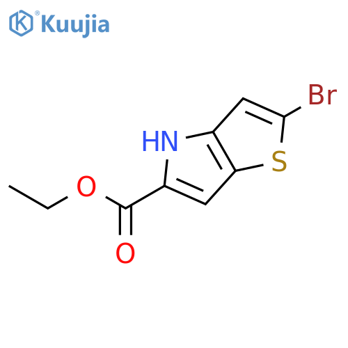 Ethyl 2-bromo-4H-thieno[3,2-b]pyrrole-5-carboxylate structure