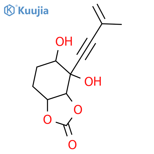 2-(3-Methyl-3-buten-1-ynyl)-1,2,3,4-cyclohexanetetrol; (1S,2S,3R,4R)-form, 3,4-Cyclic carbonate structure