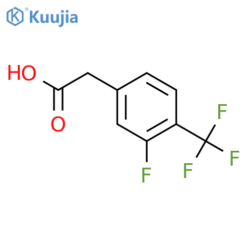 3-Fluoro-4-(trifluoromethyl)phenylacetic acid structure