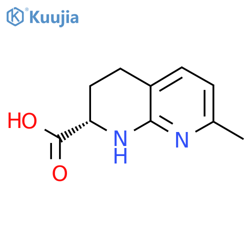 (S)-7-Methyl-1,2,3,4-tetrahydro-[1,8]naphthyridine-2-carboxylic acid structure