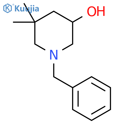 1-Benzyl-5,5-dimethylpiperidin-3-ol structure