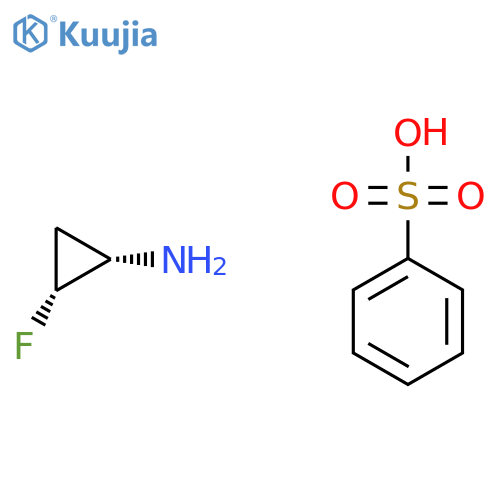 (1S,2R)-2-Fluorocyclopropanamine benzenesulfonate structure