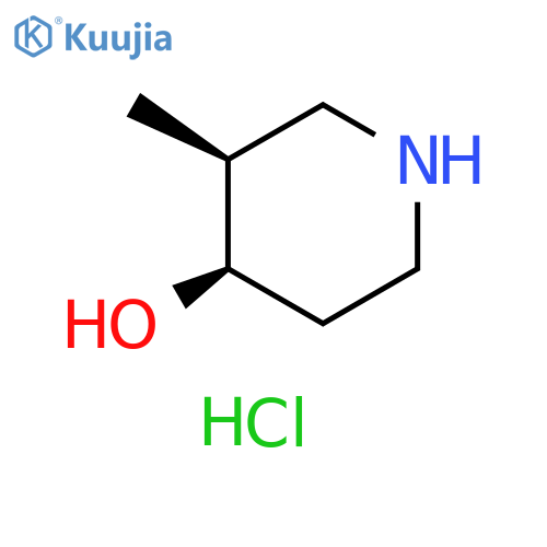 (3S,4R)-3-methylpiperidin-4-ol;hydrochloride structure